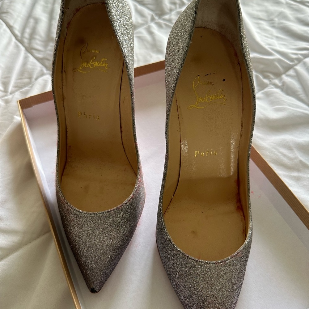Christian Louboutin Pigalle Follies glitter heels - Picture 7 of 8